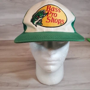 Bass Pro Shops Hat Green Gone Fishing Mesh Back Trucker Snapback Adjustable - Picture 1 of 11