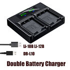 Dual Battery Charger For Olympus Li 10B 12B Li 10C  10Cn Mju 10 15 20 25 30 40
