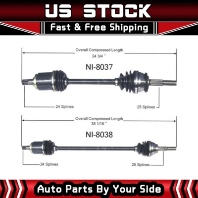 2 ejes delanteros Surtrack CV para Nissan Pulsar NX 1988-1990 Foto 1 de 4