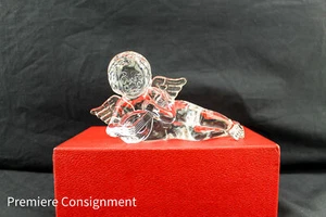 Vintage Waterford Crystal Cherub Angel Playing Lute figurine in original box - Picture 1 of 12