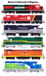 Ferrocarriles de México (Ferromex, CPKC, Chepe Express) 6 imanes Andy Fletcher - Imagen 1 de 1