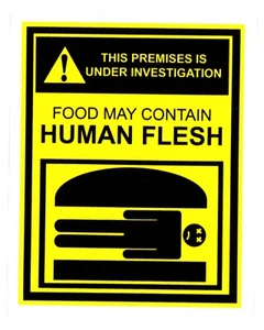 Bob's Burgers Warning Label Sticker (Reproduction) - Picture 1 of 2