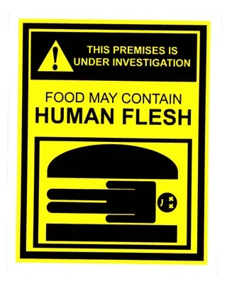 Bob's Burgers Warning Label Sticker (Reproduction) - Image 1 of 2