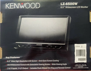 Kenwood LZ-6500W Widescreen LCD Monitor flush mount trim ring headrest limo tv - Picture 1 of 8