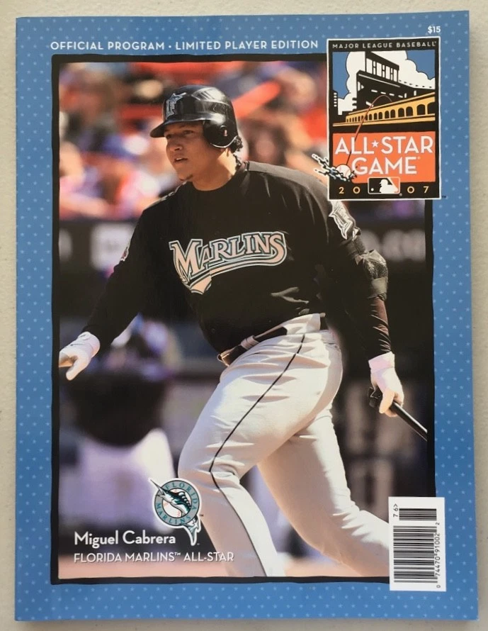 2007 ALL STAR GAME PROGRAM FLORIDA MARLINS MIGUEL CABRERA COVER AT&T PARK 7238 - Image 1 of 1