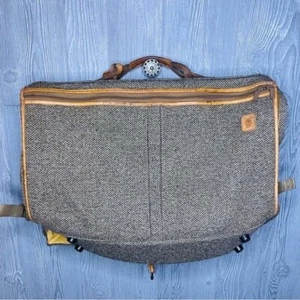 rare Vintage Hartmann Tweed Belting Leather Garment Bag Luggage Suitcase travel - Picture 1 of 9