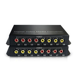 4 Audio Fiber optic Media Converters for Broadcast system(Tx/Rx) Kit Bidirection