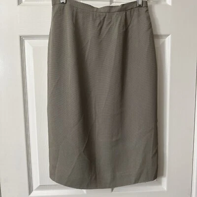 Dana Buchman Women's Size 8 Midi Skirt Lined Houndstooth Multicolor EUC - Image 1 of 4