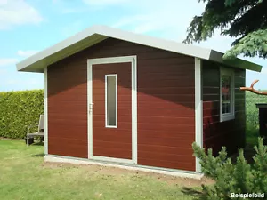 GO-ISO - hochwertiges Gartenhaus isoliert - Holzoptik - 3,50 x 3,00 m - Bild 1 von 5