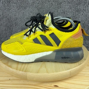 Adidas Ninja ZX 2K Boost Sneaker Herren 7 Mal in Gelb Schwarz Wildleder Mesh Schuhe - Bild 1 von 8