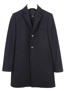 J.Lindeberg Wolger Compact Melton Coat Men (EU) 48 Wool Blend Notch Lapel - Picture 1 of 12