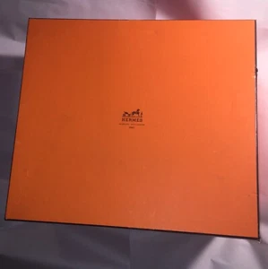 vintage auth HERMÈS oversized BURNT ORANGE Birkin or Kelly Bag BOX  - Picture 1 of 12