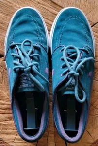 RARE Pre-owned Nike Stefan Janoski 'Teal Abyss' Size 8 Mens w/o Box SB Zoom - Picture 1 of 6