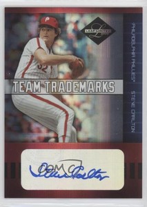 2004 Leaf Limited Team Trademarks Signatures /100 Steve Carlton #TT-20 Auto HOF