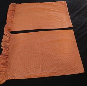 Fundas de almohada vintage a cuadros rojos Wamsutta Gingham - Juego de 2 - Hechas en EE. UU. - Imagen 1 de 4