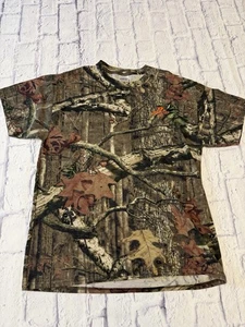 Mossy Oak Camo Shirt Large Break Up Infinity Camouflage Short Sleeve, Camo L - Picture 1 of 6