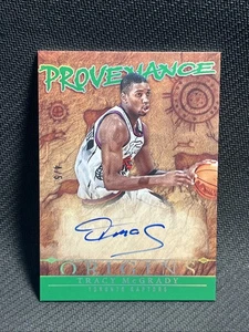 2024-25 Panini Origins Tracy McGrady Provenance On Card Auto Green 4/5 RAPTORS - Picture 1 of 5