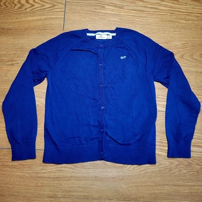 Cárdigan Suéter Vineyard Vines Niña Talla 14 Azul Marino Foto 1 de 4