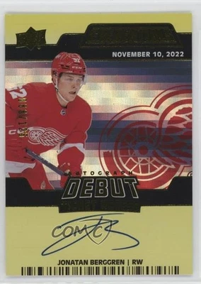 2023 Credentials Update Debut Ticket Access Yellow 66/125 Jonatan Berggren Auto - Image 1 of 3