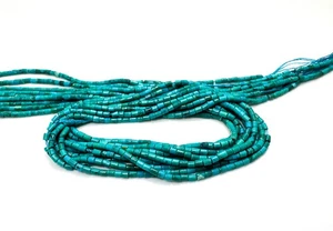 AAA Natürliche Blau Arizona Kingman Türkis Heishi Perlen 2mm Edelstein Perlen - Bild 1 von 2