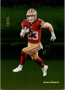 2024 PANINI PRESTIGE XTRA POINTS GOLD PARALLEL #260 CHRISTIAN MCAFFREY 13/75 - Foto 1 di 1