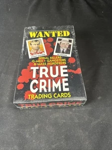 Nueva caja sellada de tarjetas coleccionables de crimen verdadero buscadas 36 paquetes 1992 raras - Imagen 1 de 6