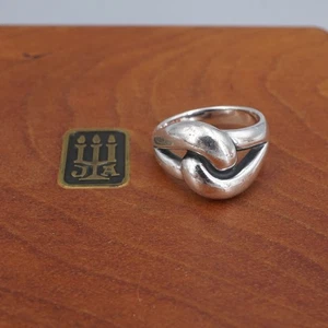 James Avery Cadena Knot Ring Band Sterling Silver Size 7 Retired Classic RS3820 - Picture 1 of 7