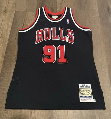 Camiseta Dennis Rodman Bulls 97 M&N Auténtica 44/L Foto 1 de 4