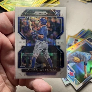 2022 Panini Prizm - Tier II Johneshwy Fargas #144 White Wave Prizm (RC) Cubs - Picture 1 of 2