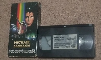 Moonwalker (VHS, 1988) Michael Jackson Rare Music Video Short Film  - Image 1 of 4