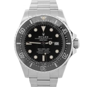 MINT Rolex Sea-Dweller Deepsea 126660 Black Stainless Steel Dive 44mm Watch - Picture 1 of 9