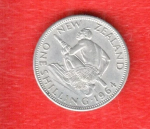NEW ZEALAND SHILLING 1964 - Picture 1 of 2