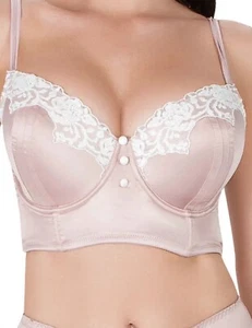 Parfait by Affinitas Danielle Longline Bra UK US Size 36G Dusty Rose Full - Picture 1 of 18