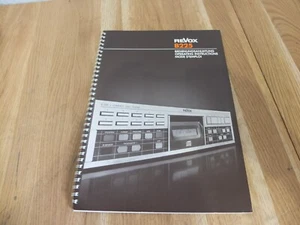Manual de instrucciones Revox B 225 ¡EXCELENTE!!! ¡Mira!!! - Imagen 1 de 1