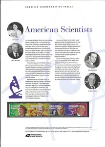 USPS COMMEMORATIVE PANEL #811-AMERICAN SCIENTISTS MNH 41c STRIP/4 - SEALED - Picture 1 of 1