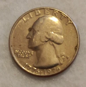 Rare 1776-1976 Den“Filled D” Bicentennial Quarter Mint Error Circulated Ungraded - Picture 1 of 8