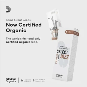 Cañas de saxofón barítono D'Addario Organic Select Jazz sin presentar - 5 por caja - Imagen 1 de 13