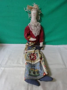 HANDMADE SOFT BODIED RAG DOLL - Picture 1 of 6