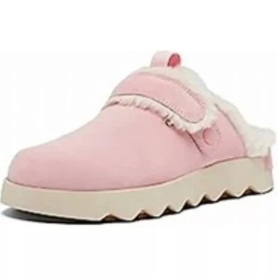 Acogedor zueco para mujer Sorel Viibe de gamuza rosa mula 11 Foto 1 de 4