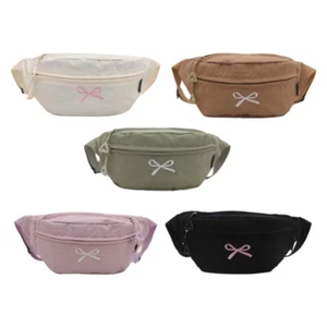 Practical Crosbody Chest Bag Decorative Bows Accent Roomy Multi Compartment - Zdjęcie 1 z 13