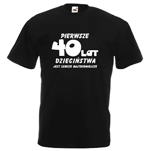 40 lat Poland Koszulka smieszna Polish T-shirt funny Polska prezent 40 urodziny - Picture 1 of 10