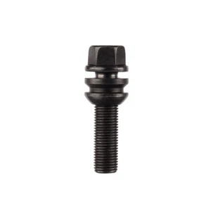 M14x 1.5 Wheel Bolts Black Radius R14 Collar Various Thread Lengths VW T5 T6 - Picture 1 of 8