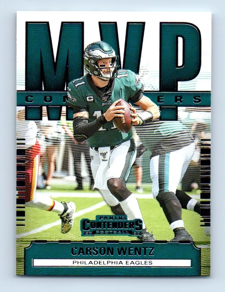 2020 Panini Contenders MVP Carson Wentz Philadelphia Eagles #MC-CWE - Image 1 of 2