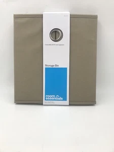 6pk ROOM ESSENTIALS Fabric Storage Bin | Cream | CUBE | 11"x10.5"x10.5" | NWT - Picture 1 of 3