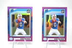 Keon Coleman 2024 Donruss #358 RC Pink Optic Rated Rookies Preview Pink Lot (2) - Bild 1 von 2