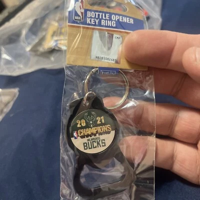 Milwaukee Bucks 2021 NBA Finals Champions. Keyring / Bottle Opener - Image 1 of 3