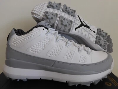 NIKE AIR JORDAN IX 9 RETRO GOLF BARONS BLANCO-NEGRO-GRIS LOBO TALLA 8 [833798-103] Foto 1 de 4