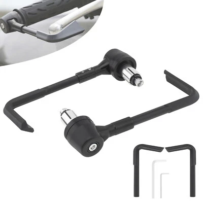 22mm 7/8" Motorcycle Brake Clutch Lever Protector Hand Guards 1 Pair - Image 1 of 4