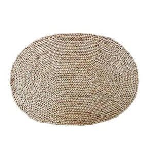 5 Rattan Handwoven Braided Oval Thick Placemats. Dining Room Table Decor - Picture 1 of 4