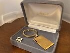 Vintage Anson Mens Gold Tone Keychain New Old Stock In Box To Engrave